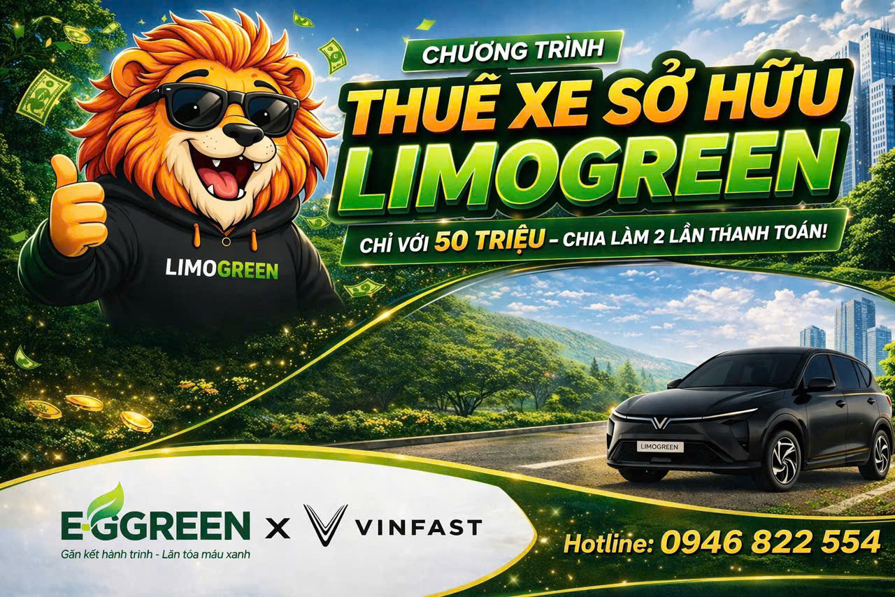 Chính sách thuê mua xe Vinfast Limo Green Tháng 4/2026